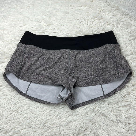 Lululemon Speed Up Short *2.5" Heather Lux Multi Black / Black - Picture 1 of 5
